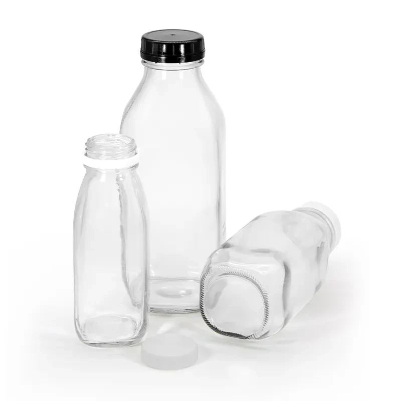 Ampolles de vidre quadrades franceses de 16 oz